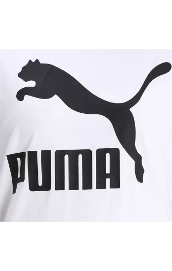 Tricou Femei Puma, cu imprimeu Logo, Alb